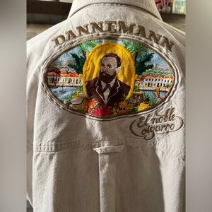 Men’s 1X Renato Collection 125th Anniversary Beige Dannemann Button Down Shirt